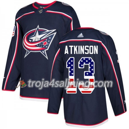 Blue Jackets tröja Cam Atkinson 13 Adidas 2017-2018 Marinblå USA Flag Fashion Authentic - NHL Tröjor Herr Blue Jackets tröja Cam Atkinson 13 Adidas 2017-2018 Marinblå USA Flag Fashion Authentic - NHL Tröjor Herr